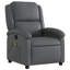  Fauteuil inclinable de massage en similicuir gris-1945314713