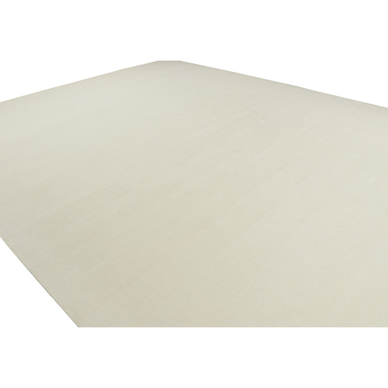 Textural Hand Knotted Wool Striped Area Rug, Rectangle 13' x 24'
