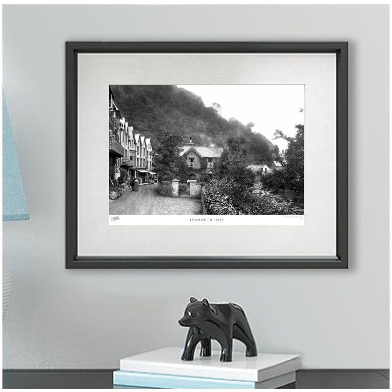 Lynmouth, 1907 by Francis Frith - Single Picture Frame Print, 45cm H x 60cm W x 2.3cm D