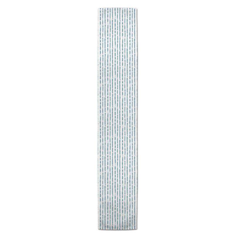Chemin de table Zaki, Bleu ciel, 72 po x 16 po