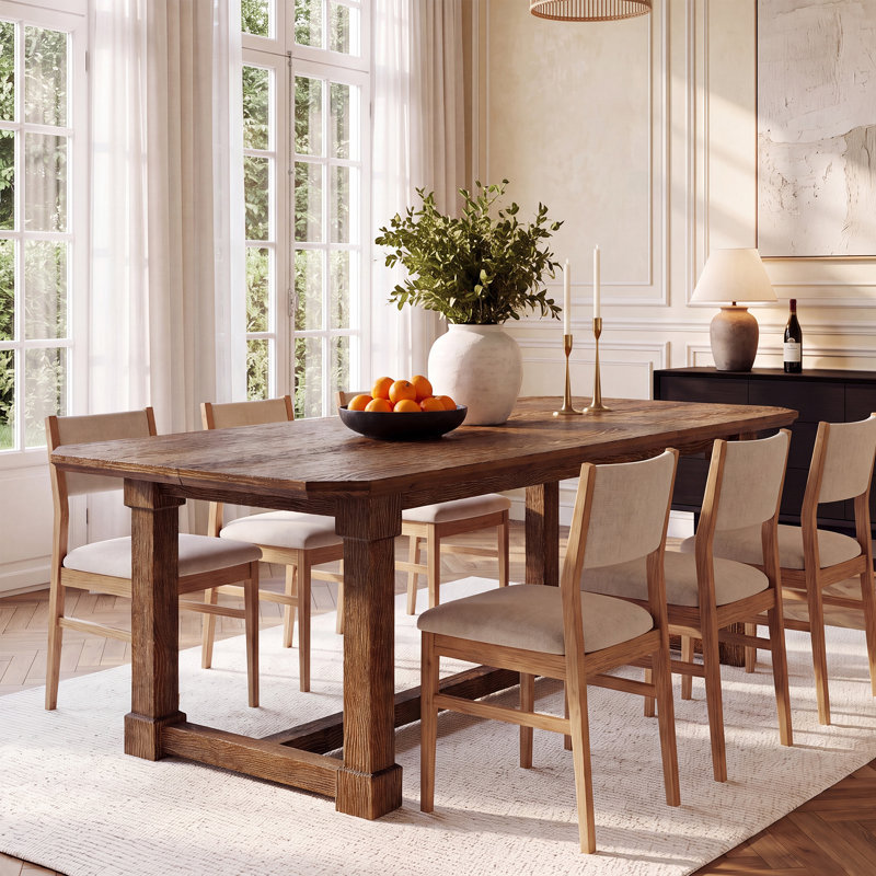 Table de salle à manger 63 ", Marron foncé