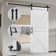 MDF Barn Door Easy Assembly -Solid Slab Covered with Water-Proof PVC Surface with Hardware Kit