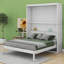 Lit escamotable mural avec tablettes Murphy-828281712-828281713