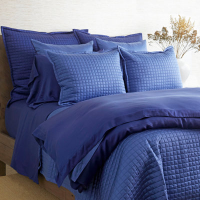 Ready-to-Bed Solid Color 100% Lyocell Sham -  Ann Gish, SHTQK-NAV