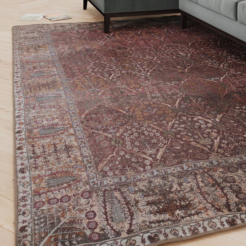 Vintage Look Area Rug, Rectangle 200 x 290 cm