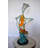 Four Dolphins Swimming In Ocean Coloured Bronze Statue Size: 18" X 14" X 41"H