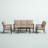 Amareya 4-Piece Patio Conversation Set, 43 X 21'' Rectangular Coffee Table & Cushions
