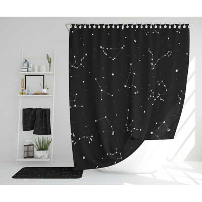 Niang Polyester Shower Curtain Set