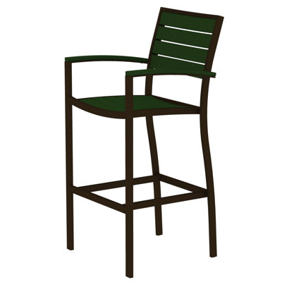 Chaise avec accoudoirs de bar POLYWOOD Euro