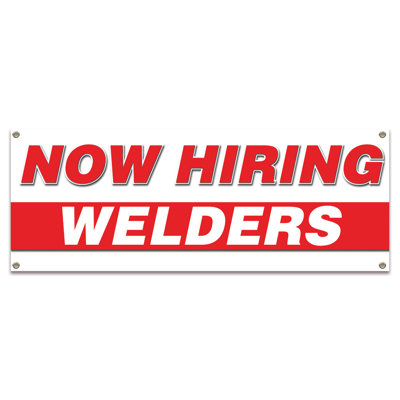 Now Hiring Welders| 36" X 96" Banner