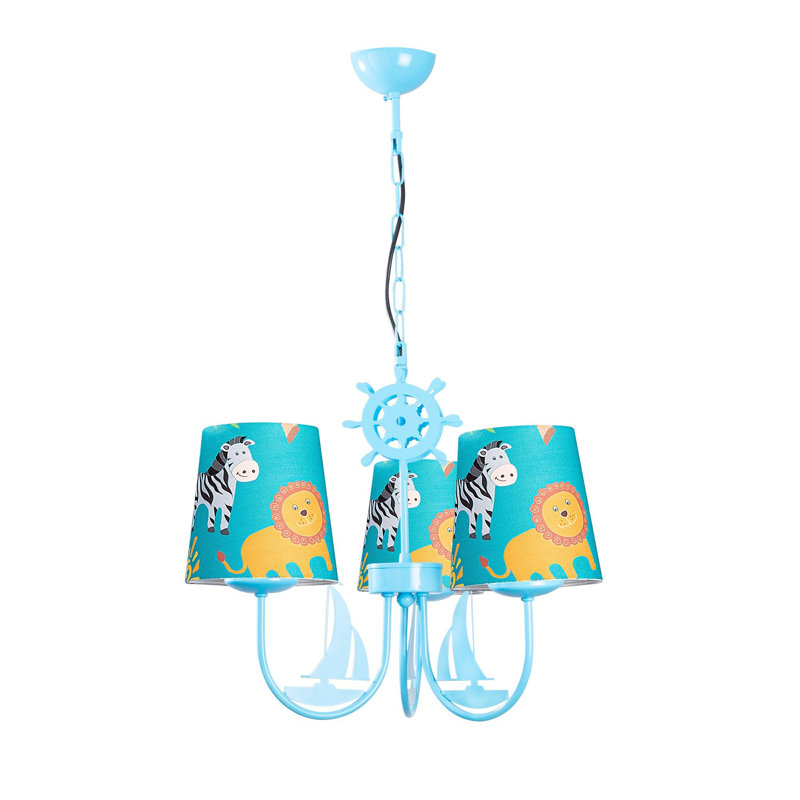 Lustre classique 3 lumières à abat-jour McTeer