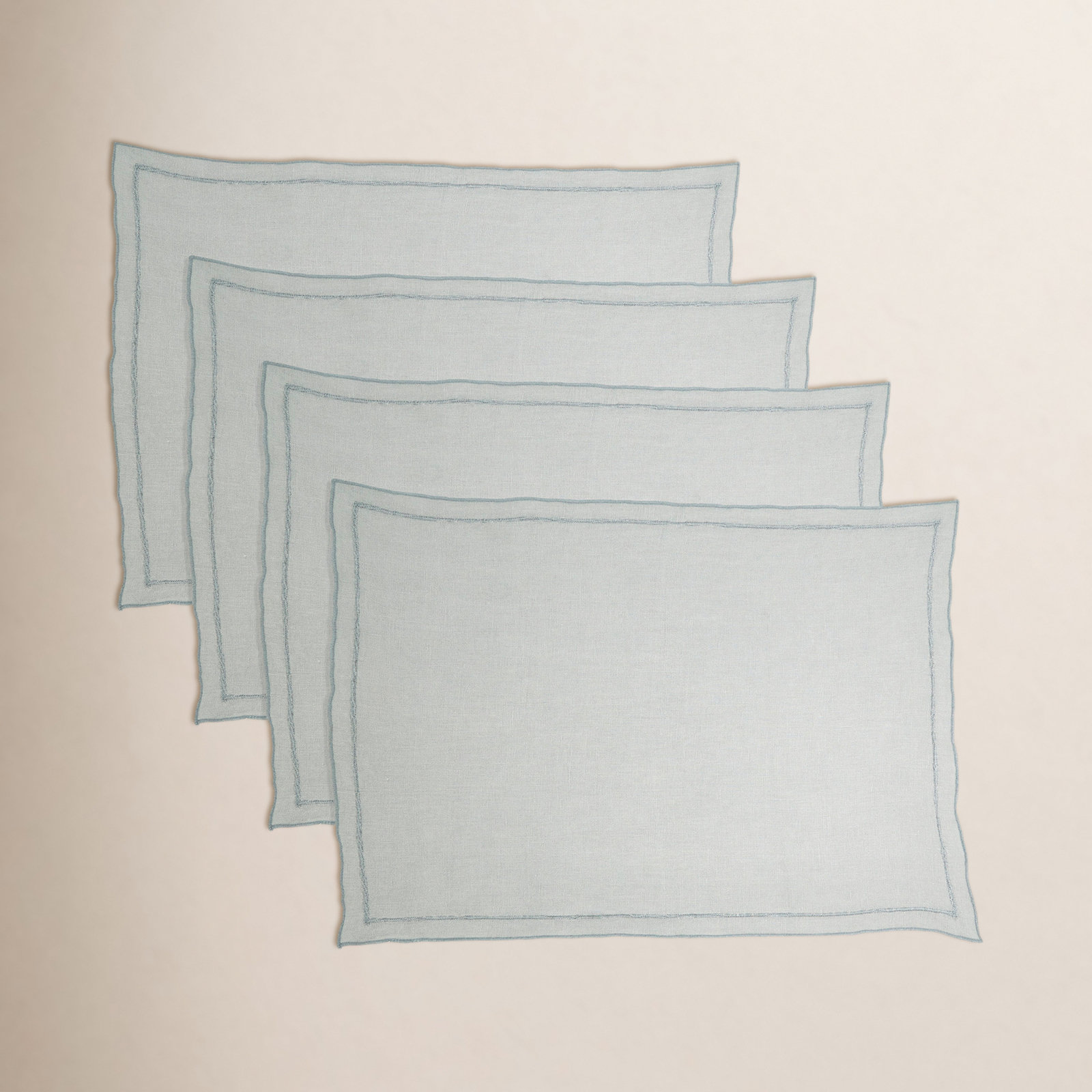 Stonewashed Linen Placemat, Blue