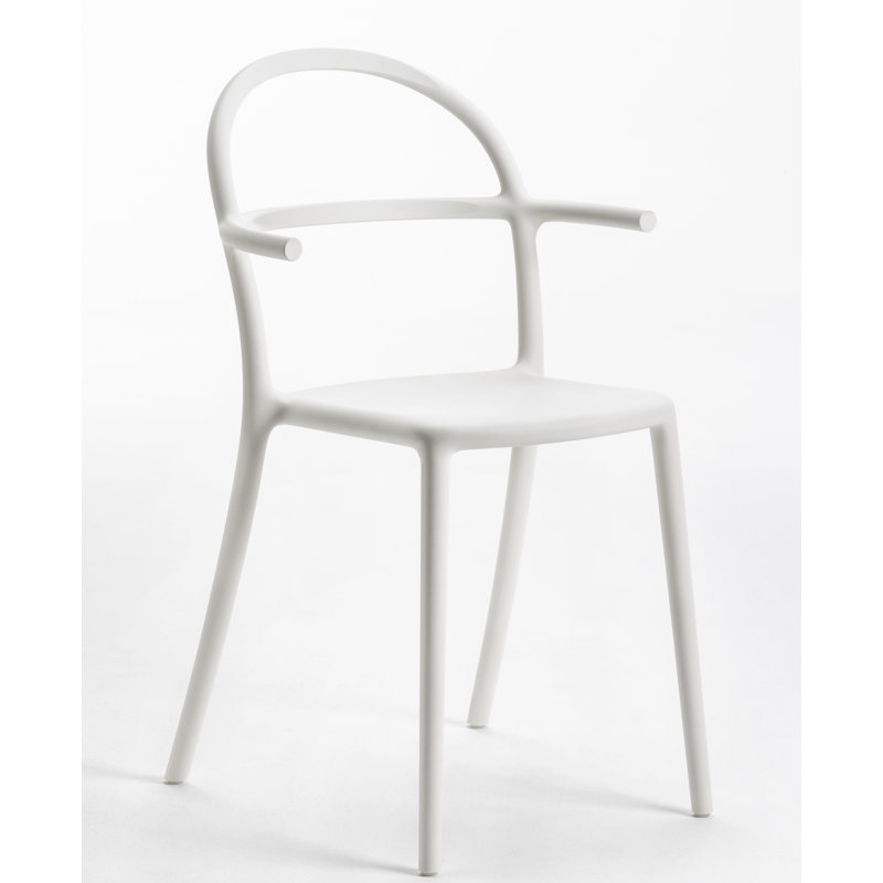 Generic C Arm Chair, White