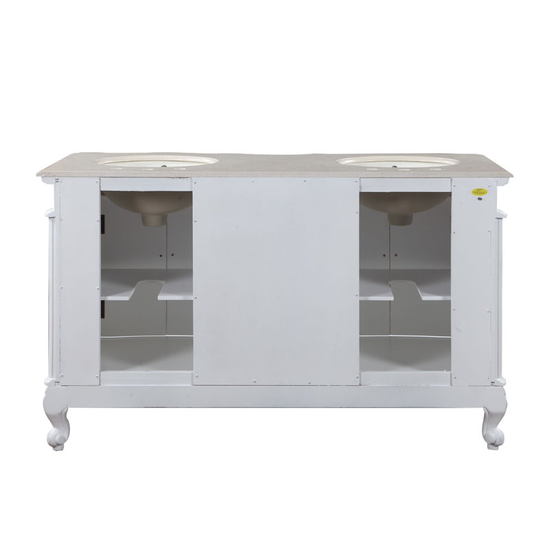 Ensemble de meuble-lavabo double 58 po Aafreen