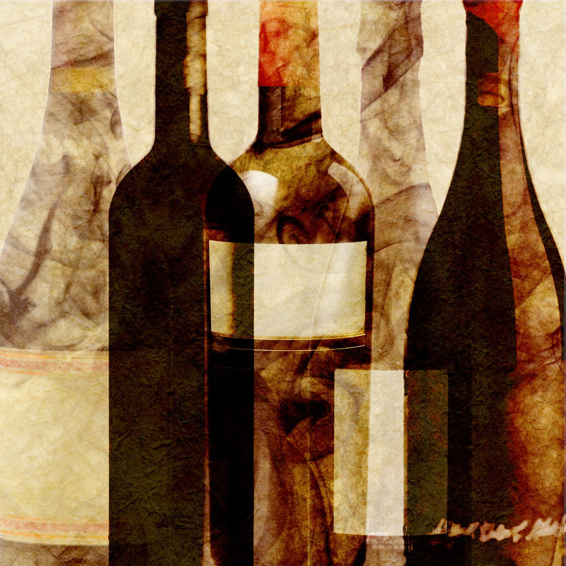 Smokey Wine IV, H 12 po x l 12 po x P 1,25 po