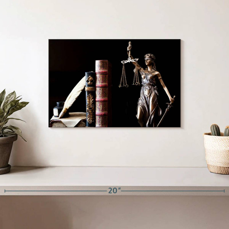 Alcaraz Lady Justice, H 8 po x l 12 po