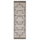 Sana Rug: Decorator Hand Knotted Rug in Natural/Black