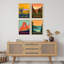 Saguaro et parc national de Yosemite, affiche, illustrations de style rétro, décoration murale-101519801-101519803