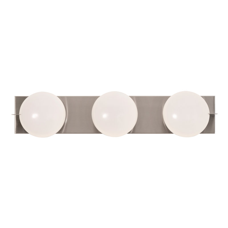 3 lumières DEL, Nickel satiné