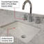 Meuble-lavabo blanc 30 po X P 22 po, comptoir en marbre, robinet, miroir simple 28 po 30 po x 22 po, marbre