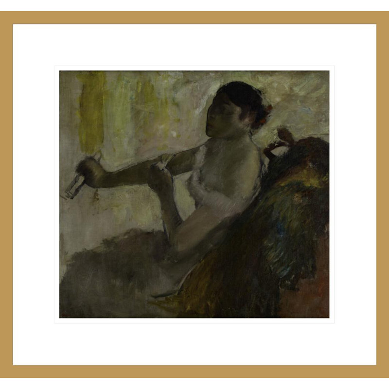 «Portrait of Miss Rose Caron» par Edgar Degas, impression giclée encadrée, H 17,75 po x l 18,84 po