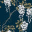 Zen Floral Metallic Wallpaper Double Roll-1884634353