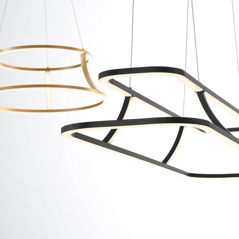 Cadoux 1 light Chandelier, Black