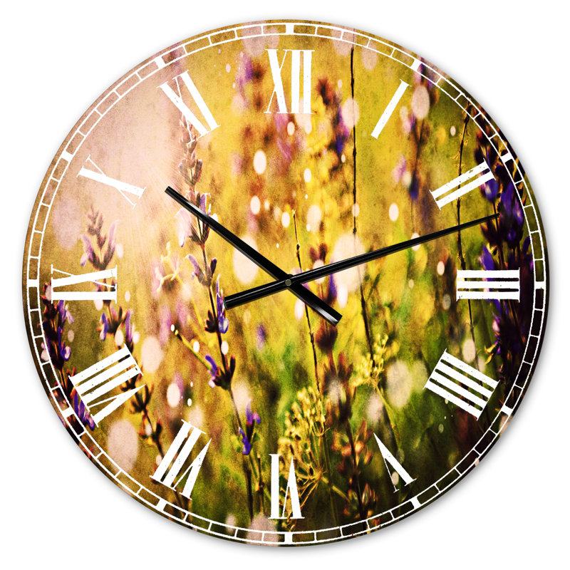 Beautiful Wild Wild Flowers - Horloge murale traditionnelle, Petit