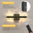 14.2'' Remote LED Wall Lights Wallchiere Dimmable Armed Sconces Light 3000K/4000K/6000K