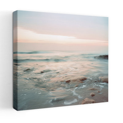 Seabreeze Melodies I Contemporary Ocean Sunset Art