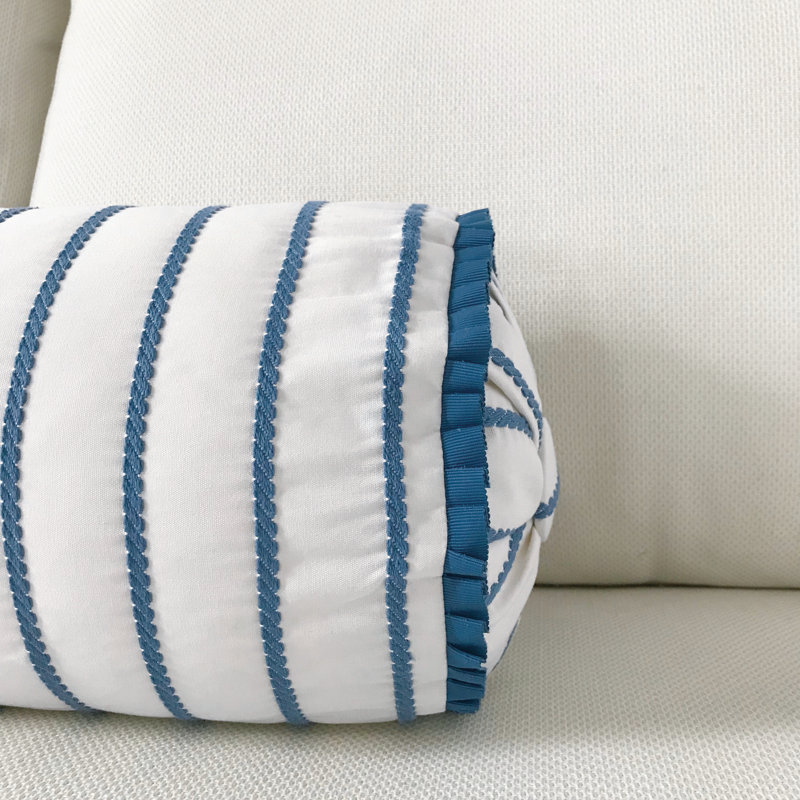 Monogram Bolster Pillow Cover & Insert