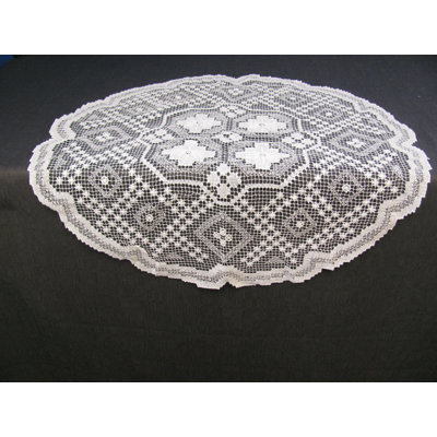 Tuscany Lace Handmade Cotton 24in Round