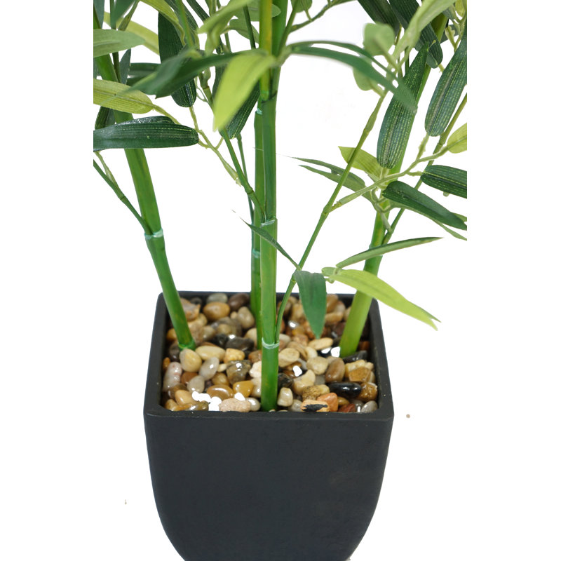 Faux Bamboo Tree in Planter, 32" H x 18" W x 18" D