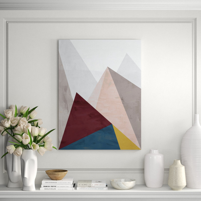 We Are Triangles II Print by Bobby Berk, 40" H x 30" W x 1.5" D, Image Brush Gel