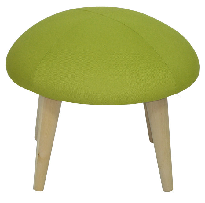 Solid + Manufactured Wood Accent Stool, Lime