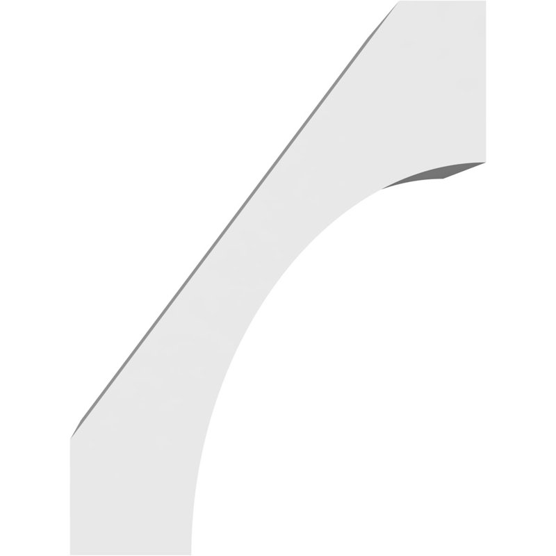 Attelle de genou en PVC de qualité architecturale Westlake, H 16 po x l 5 po x P 12 po