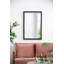 Miroir mural avec cadre en métal