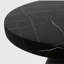 Table d'appoint d'extérieur en travertin MGO, table de bout en béton léger, effet marbre noir-623339851
