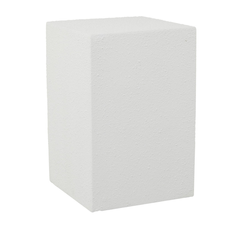Tabouret contemporain en oxyde de magnésium, Blanc