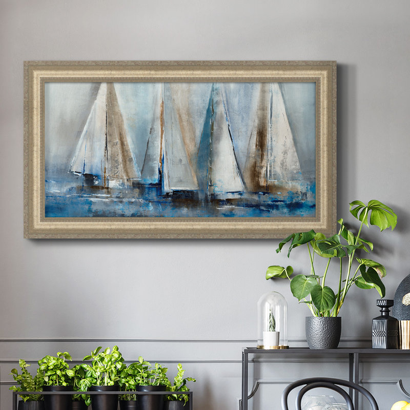 «Quiet Wind II», peinture sur toile à cadre unique, H 25 po x l 45 po x P 1 po