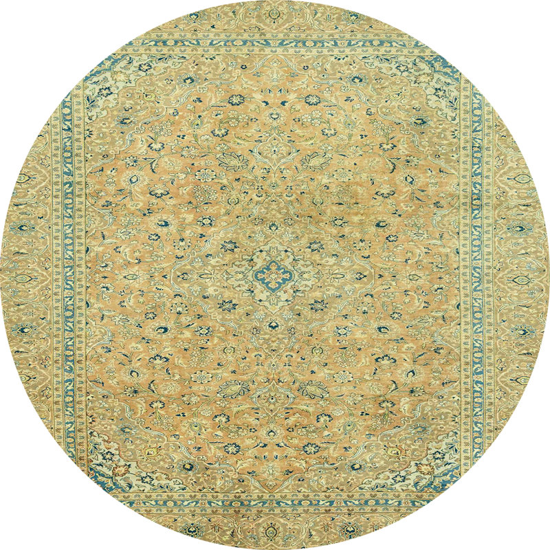Abdulrazaq Abstract Indoor Rug, Round 3'