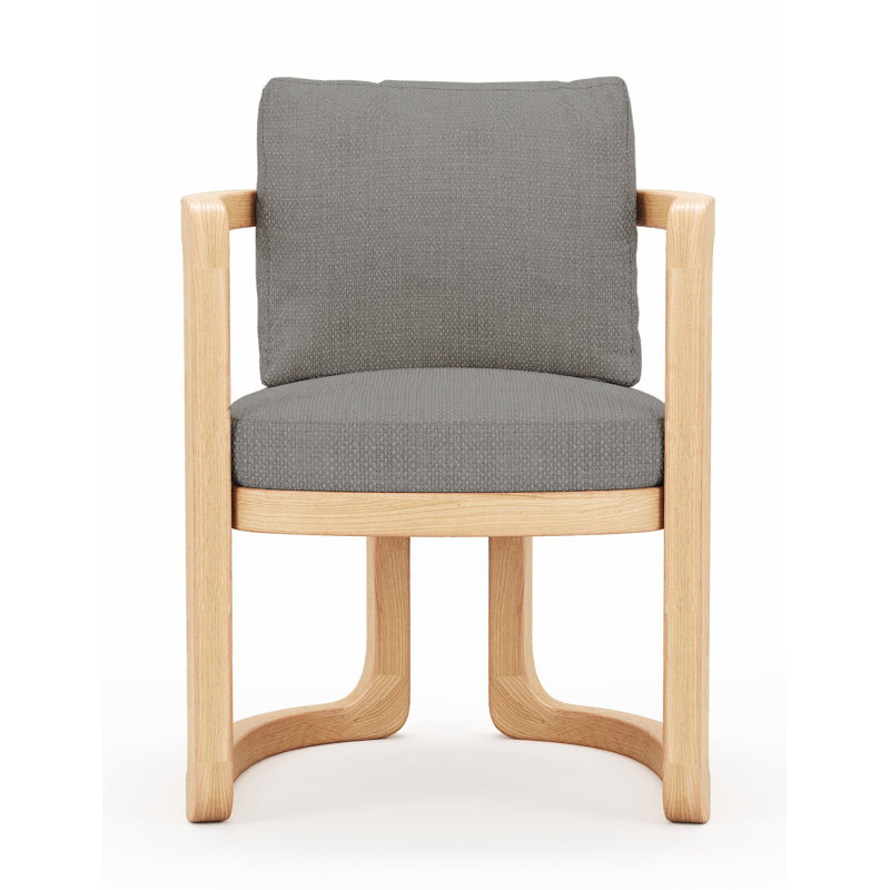 Muse Outdoor Teak Dining Armchair, Gray
