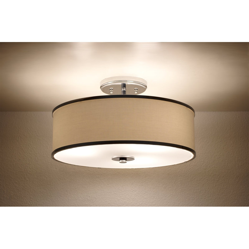 Plafonnier semi-encastré 3 lumières 15,25 "decarlos