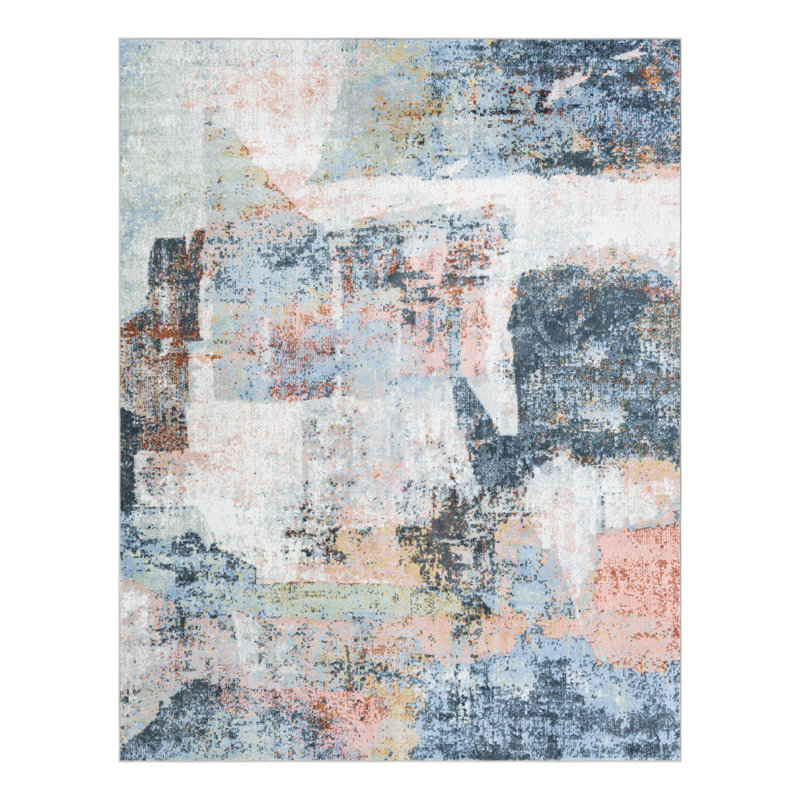 Hankinson Abstract Indoor Rug, Rectangle 7'10" x 10'