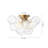 3-Light Cluster Glass Bubble Semi-Flush Mount