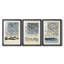 ABSTRACT Series DLxxvii - Impression encadrée sur mesure de qualité supérieure - 3 pièces-2022352485-2022352487