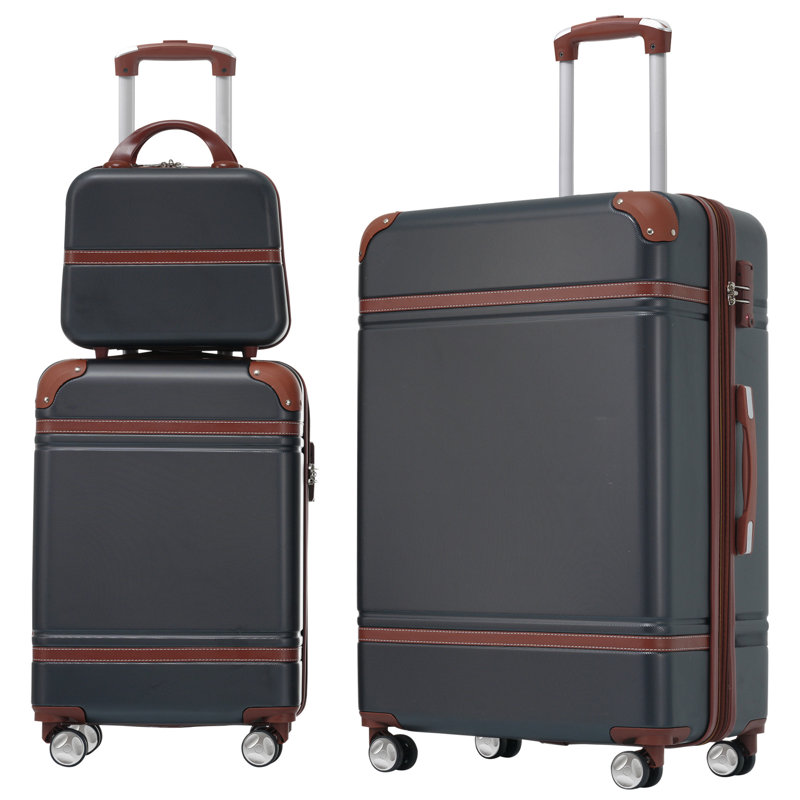 Ensemble de 3 valises à roulettes Hardshell avec valise TSA