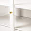 Grand garde-manger arqué cannelé de 71 po avec tablettes réglables, rangement élégant avec tiroir caché et porte vitrée-693721849
