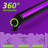 Uv Led Black Light Bar Set - 4 Pack Neon Glow Party Lights For Halloween, Club, Stage Decor