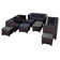 Anastase 12 Piece Wicker Outdoor Sectional Seating Group with Storage Coffee Table and End Tables
